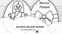 biglietto uovo gesu risorto