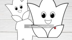 biglietto a forma di tulipano