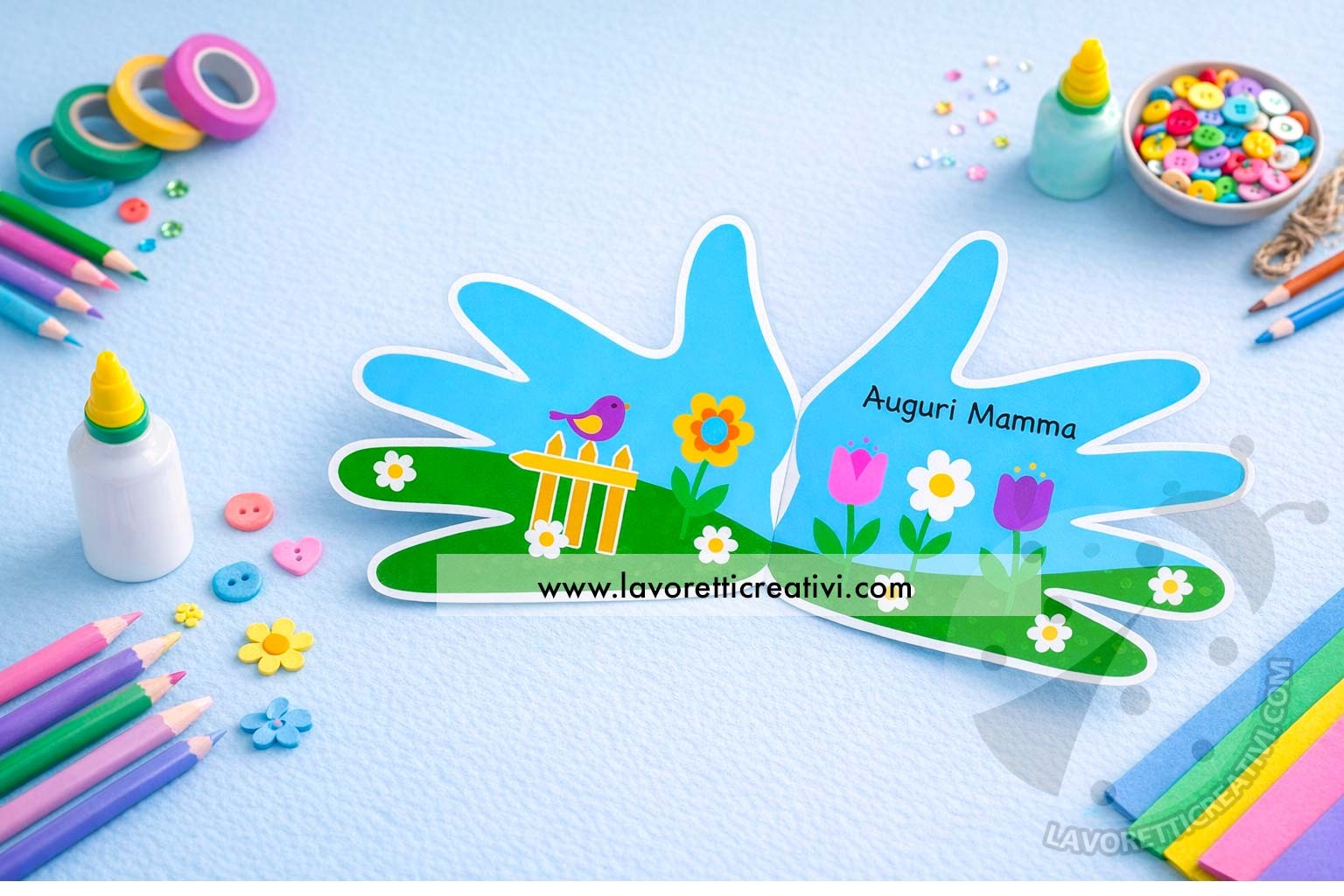 biglietto festa della mamma scuola infanzia