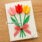 biglietto tulipani 3d