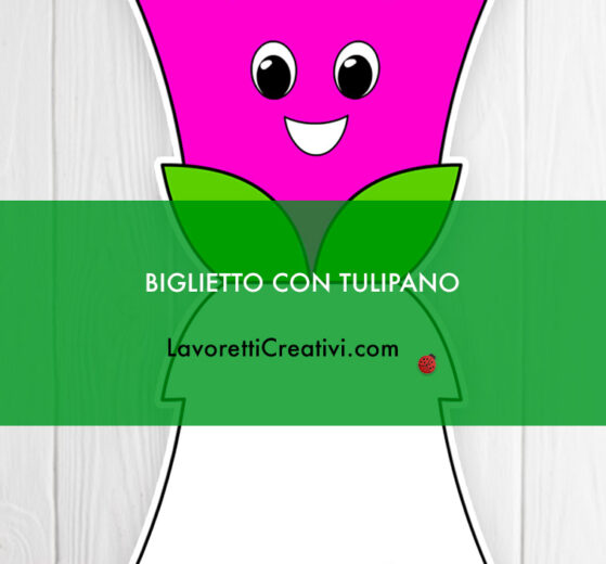 Biglietto con tulipano 8 biglietto tulipano