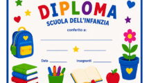 diploma infanzia a colori