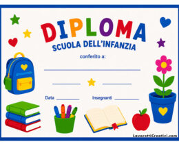 diploma infanzia a colori