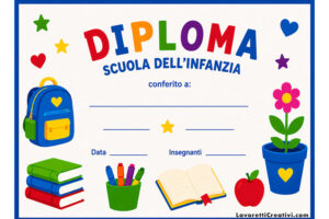 diploma infanzia a colori
