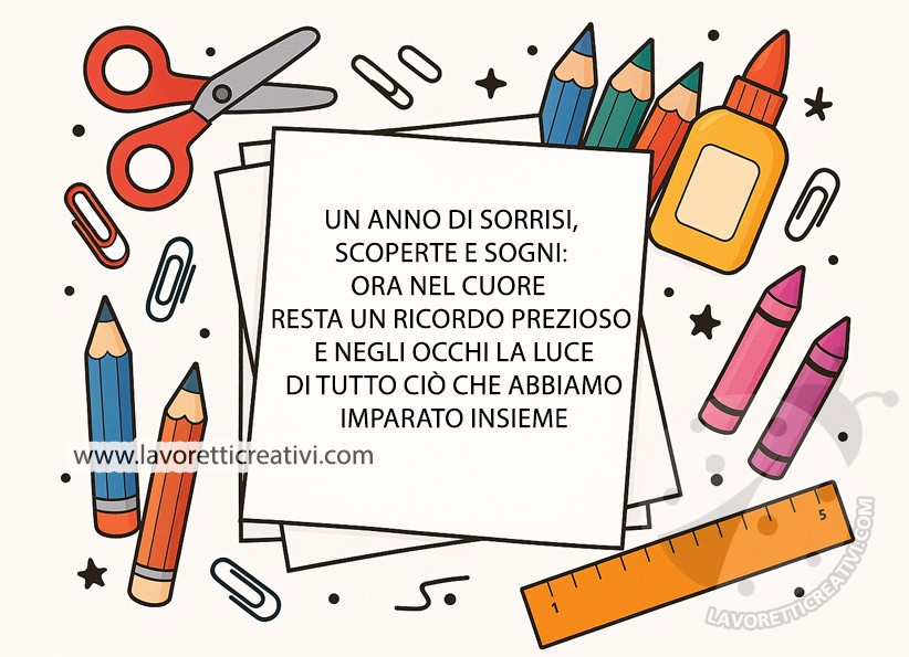 frase per fine anno scolastico