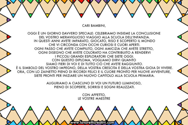 Frasi Belle Per Fine Anno Frasi belle per Fine anno scolastico - Lavoretti Creativi