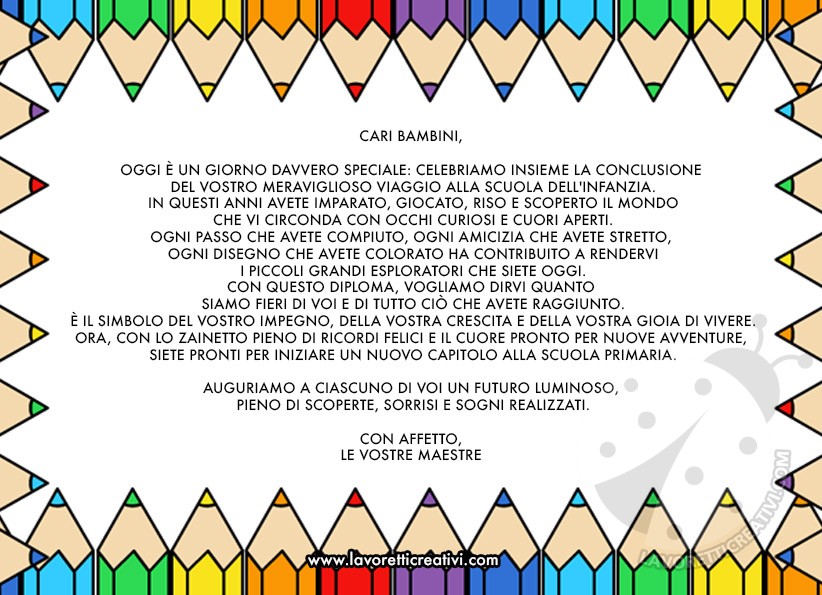 frasi saluto bambini scuola infanzia