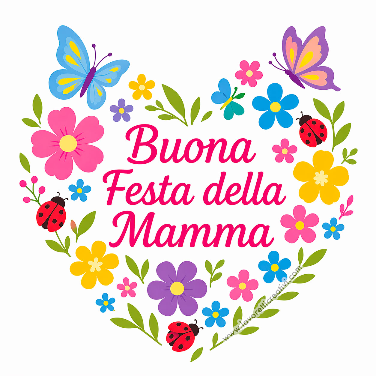 immagini festa della mamma cuore fiori