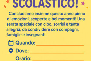 invito digitale cena fine anno scuola