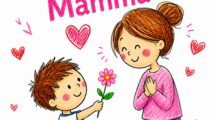 mamma e figlio immagine