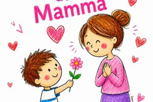 mamma e figlio immagine