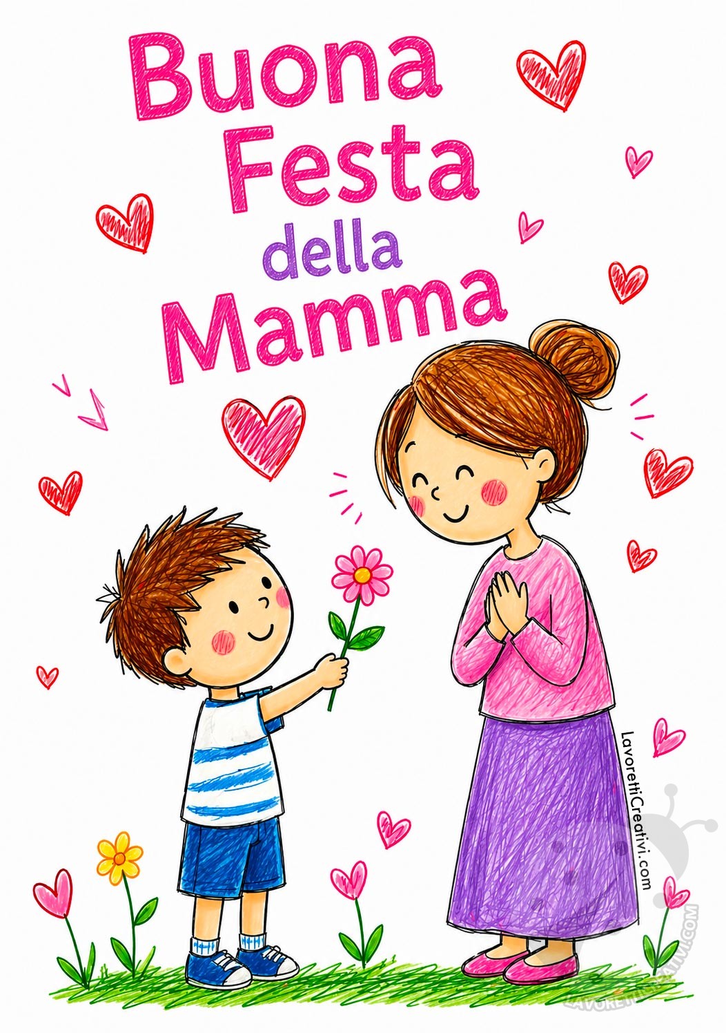 Buona Festa della Mamma immagini 8 mamma e figlio immagine