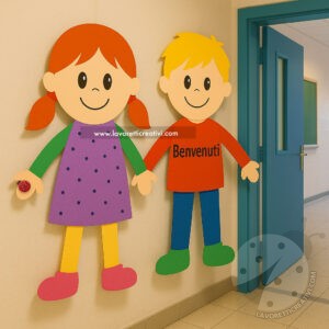 Bambini di carta per dare il benvenuto