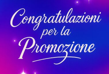 congratulazioni promozione