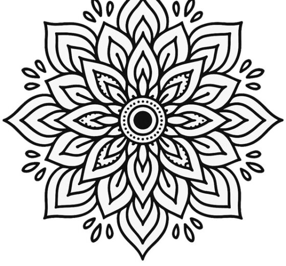 Mandala da colorare e stampare 12 mandala 1