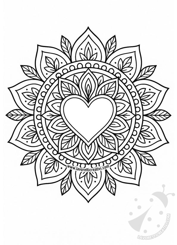 mandala cuore