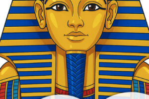 maschera tutankhamon colorata