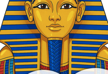 maschera tutankhamon colorata