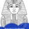 maschera tutankhamon da colorare