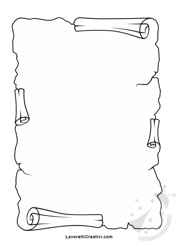 Pergamena disegno 8 pergamena semplice
