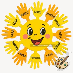 Sole di benvenuto per la classe