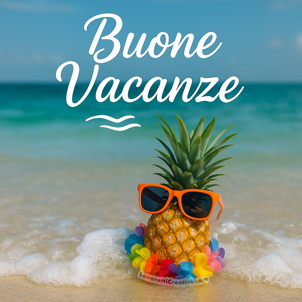 buone vacanze ananas mare