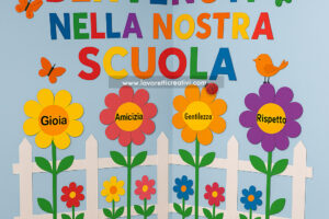 decorazione parete accoglienza