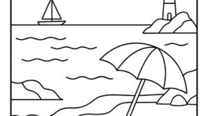 disegno spiaggia mare 1