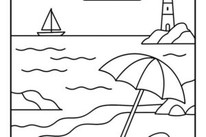disegno spiaggia mare 1