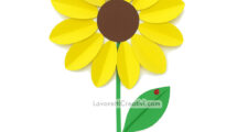 girasole di carta fai da te