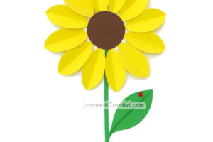 girasole di carta fai da te