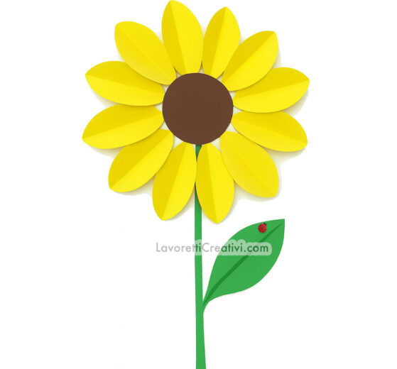 Girasole di Carta Fai da Te 8 girasole di carta fai da te