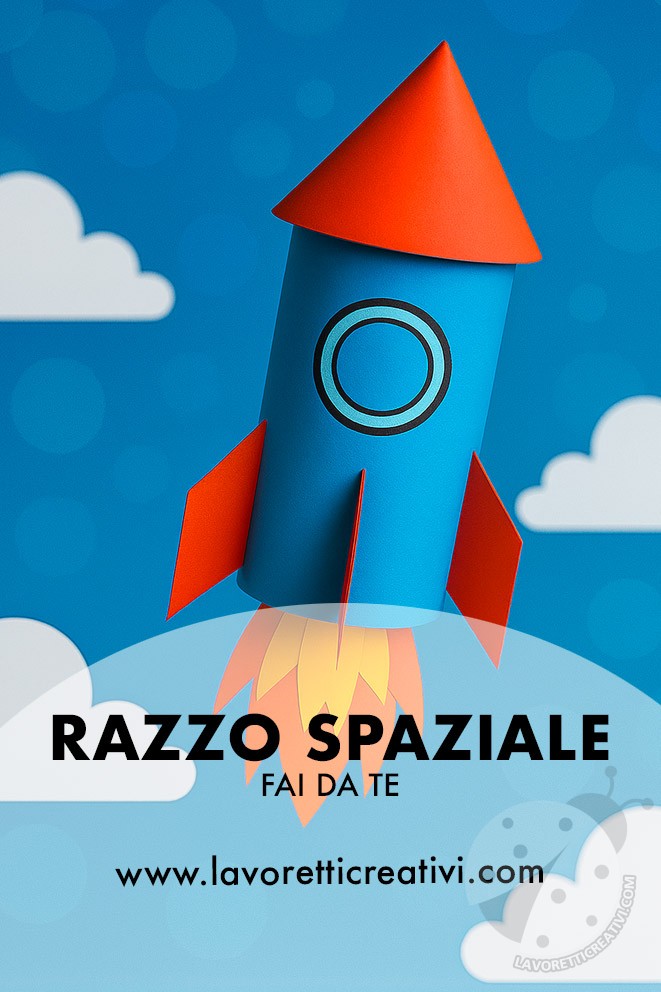 razzo spaziale di carta