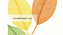 Foglie con linee arte
