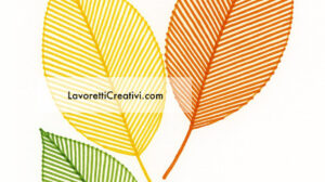 Foglie con linee arte
