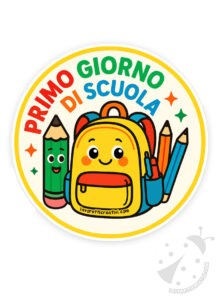 Adesivi Primo Giorno di Scuola