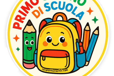 Accoglienza Scuola Primaria 26 Adesivi Primo Giorno di Scuola