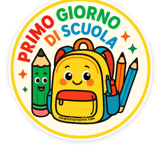 Adesivi Primo Giorno di Scuola 9 adesivi accoglienza scuola