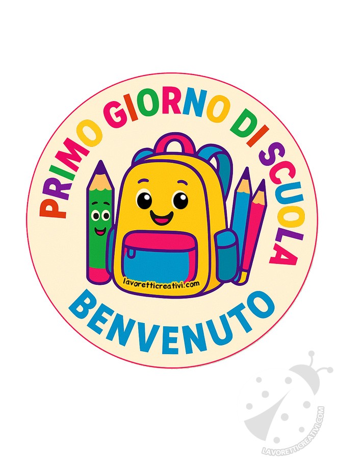 adesivi benvenuto scuola