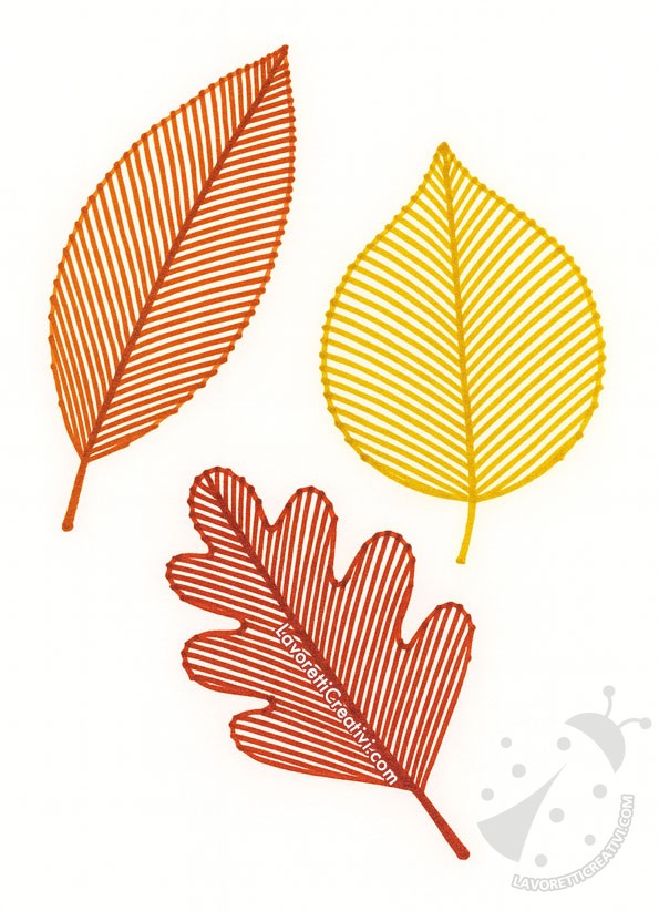 autunno foglie astratte