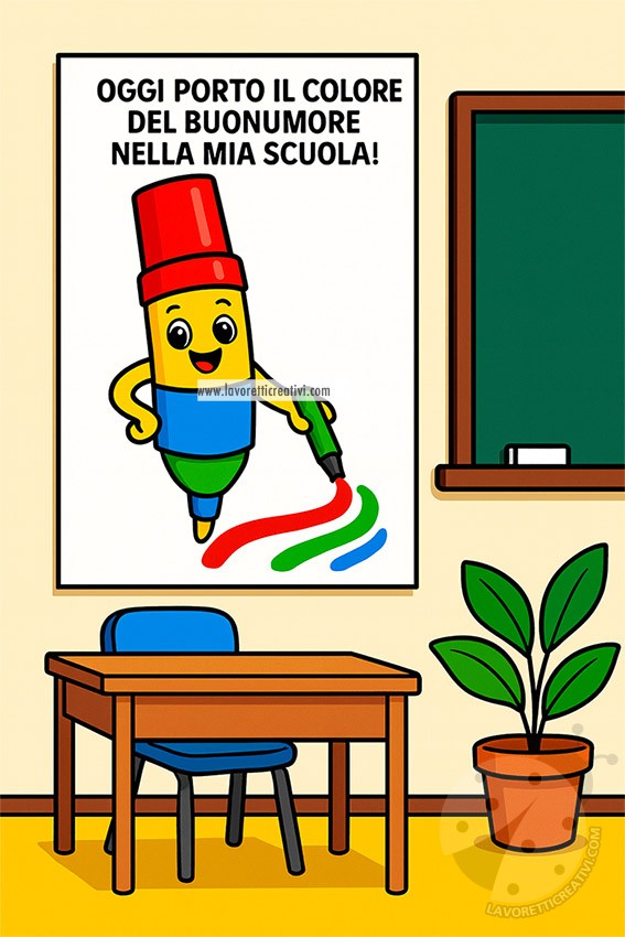 cartello pennarello buonumore
