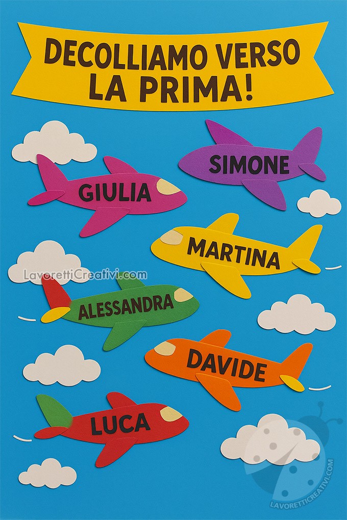 Cartellone accoglienza classe prima elementare