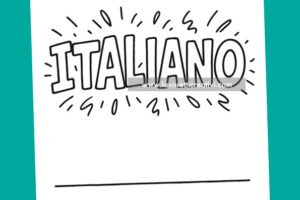 copertina scritta italiano
