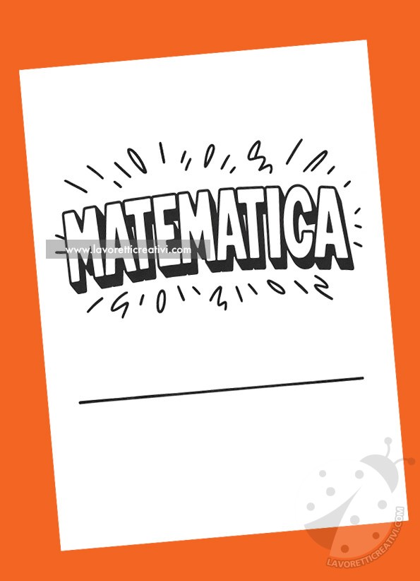 Copertina scritta matematica in 3d bianco e nero