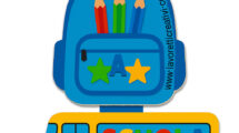 decorazione bentornati zaino scuolabus