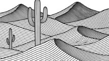 deserto con linee arte