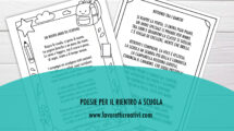 poesie rientro scuola primaria