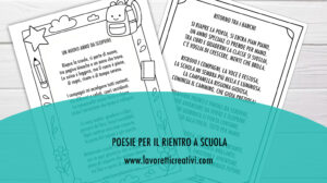 poesie rientro scuola primaria