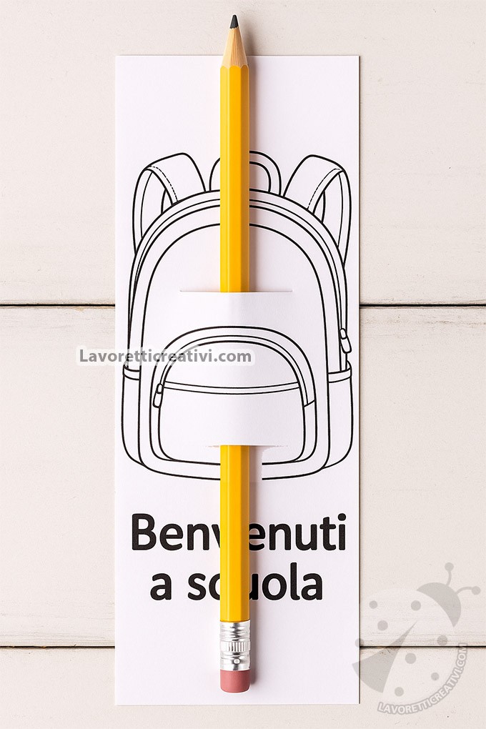 segnalibro ricordo primo giorno scuola