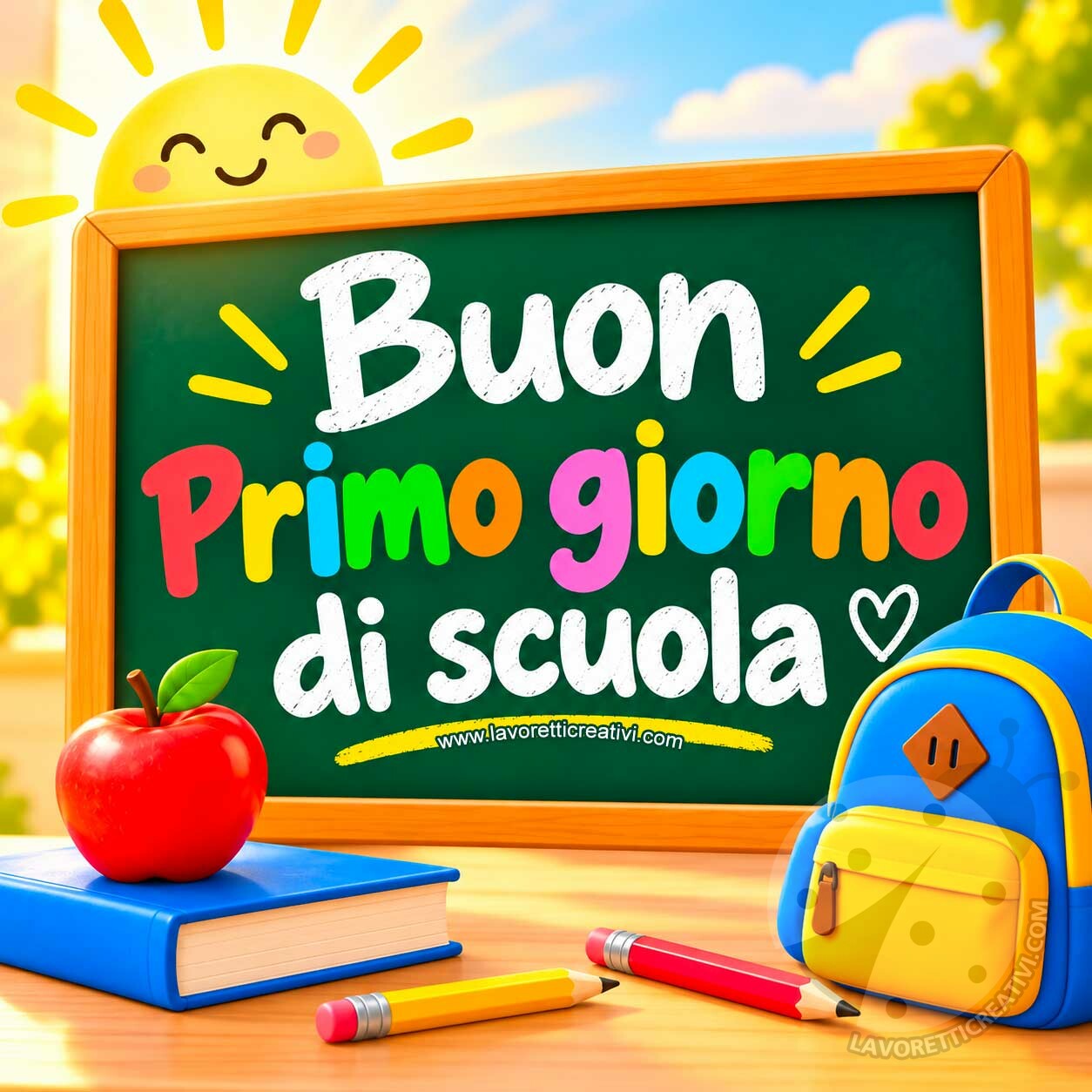 buon primo giorno scuola